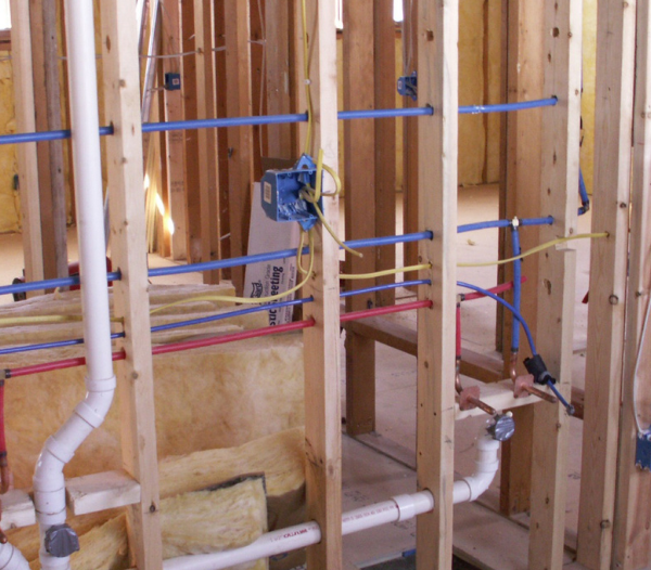 New construction plumbing