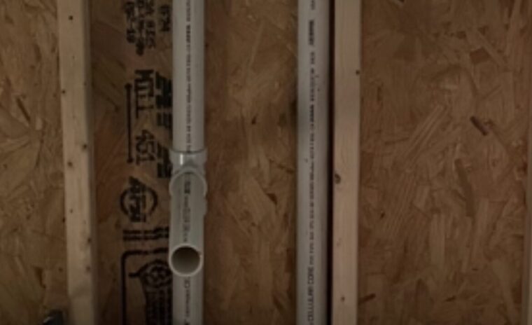 A cool part of this rough-in stage was engineering a proper loop-vent design—a smart, code-conscious solution that routes air back into the waste system where traditional vertical roof vents aren't an option, keeping lines hidden while protecting airflow.